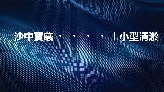 沙中寶藏！小型清淤抽沙工程設備揭秘，隱藏的財富就在這里？
